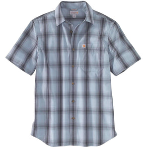 Carhartt Men's Essential Plaid Open Collar Short Sleeve Shirt